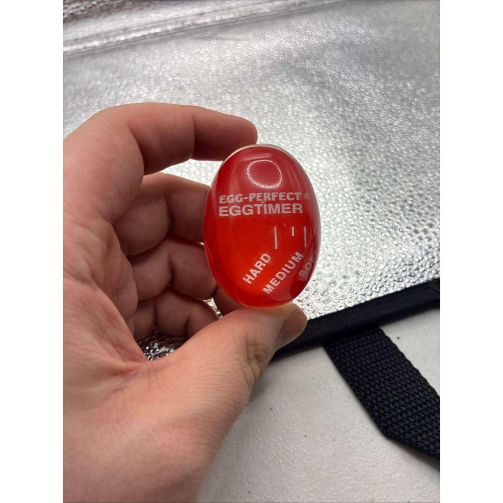 Egg-Perfect Egg Timer Heat Sensitive Color Changing Red Kitchen Gadget